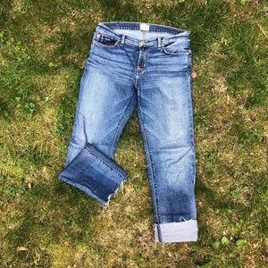 Hudson Straight leg jean w/Raw hem, Size 30